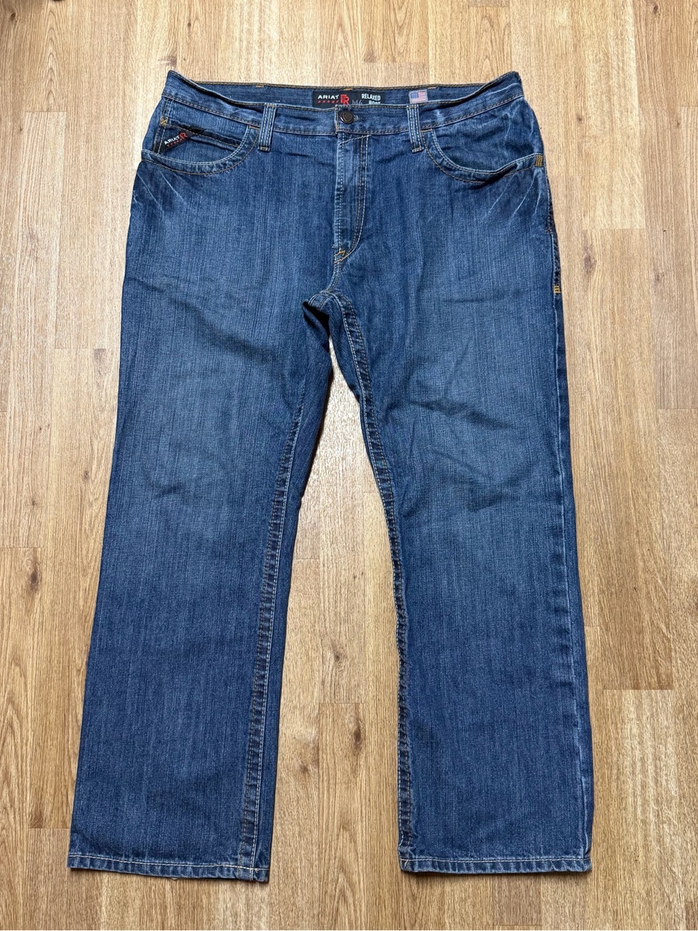 Ariat FR M4 Relaxed Boot Flame Resistant CAT2 Work Denim Jeans Men’s Size 36x30